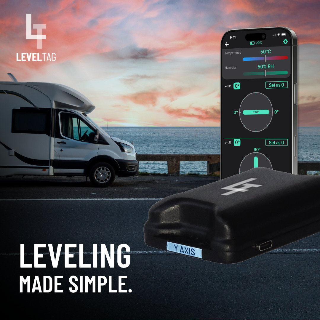 Level Tag – Smart Tilt Sensor for Caravans & Trailers